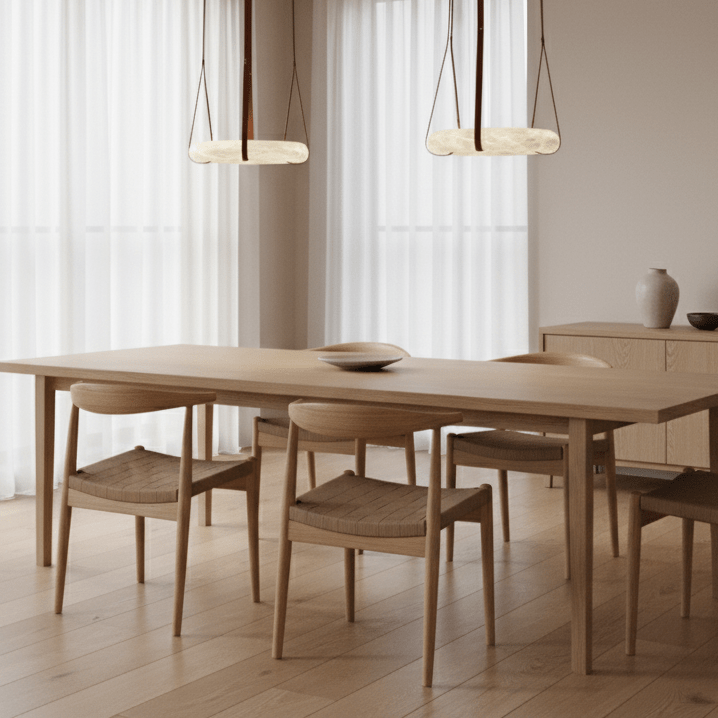 Pendant Light Alabaster Ring LED Ø 120.0 cm Gold Dining Room Halo Hanging Ceiling Lamp Adjustable | Thomler