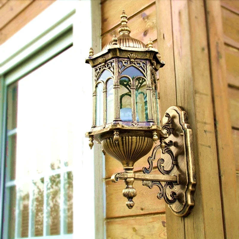 Arched Glass Outdoor Sconce with Weather-Resistant Metal Frame – Historic-Style Exterior Lighting for Porch, Entryway & Patio | Thomler
