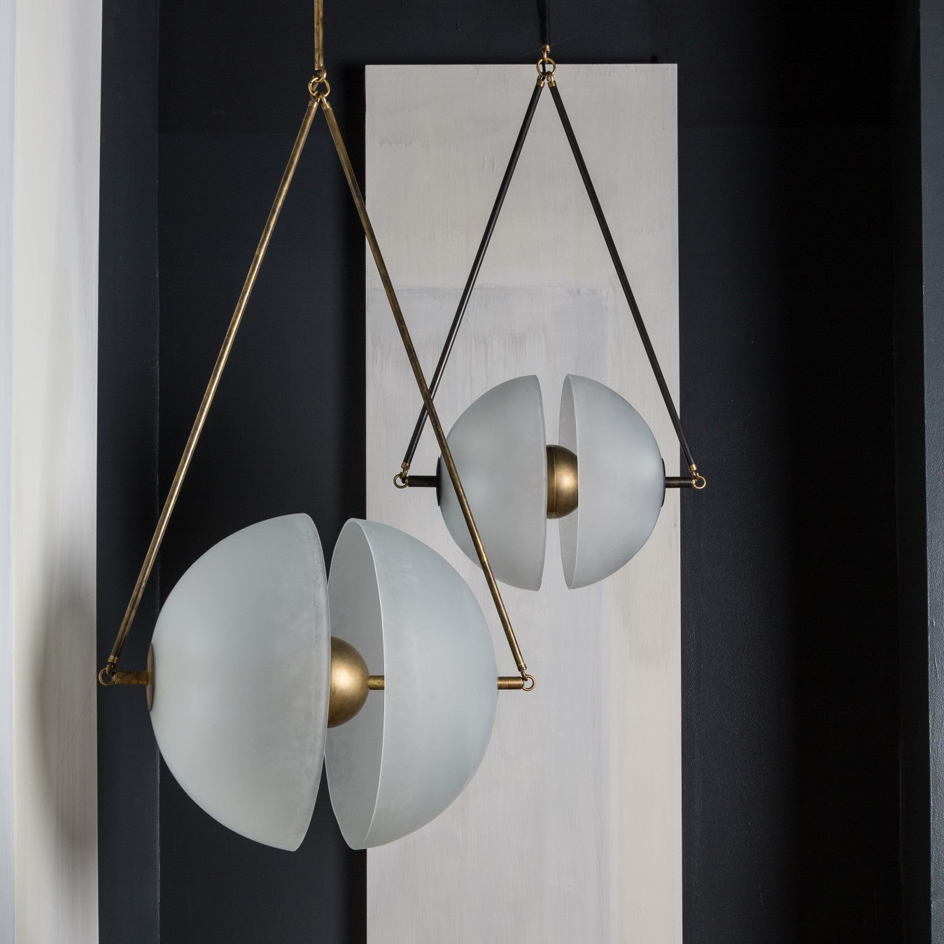 Pendant Light Metal 15.7 in White Glass 9.8 in Indoor Ceiling Lighting Dining Room Kitchen | Thomler