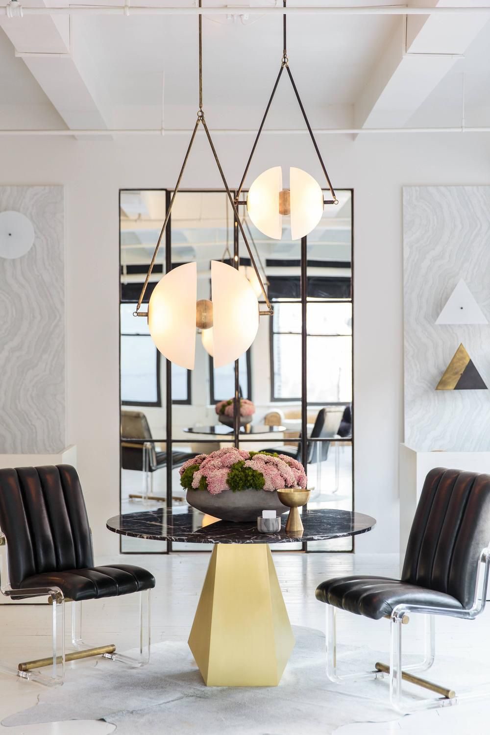 Pendant Light Metal 15.7 in White Glass 9.8 in Indoor Ceiling Lighting Dining Room Kitchen | Thomler
