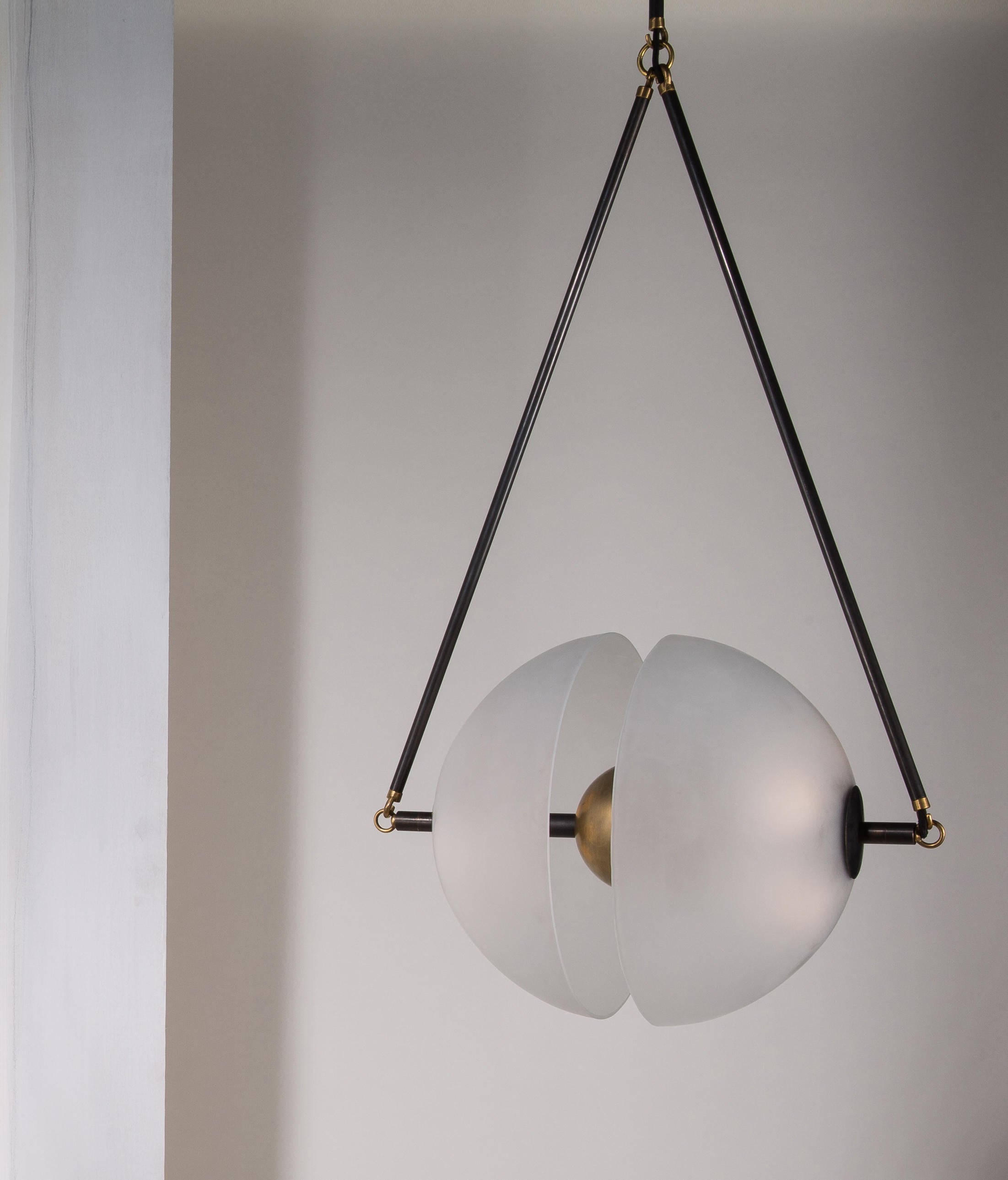 Pendant Light Metal 15.7 in White Glass 9.8 in Indoor Ceiling Lighting Dining Room Kitchen | Thomler