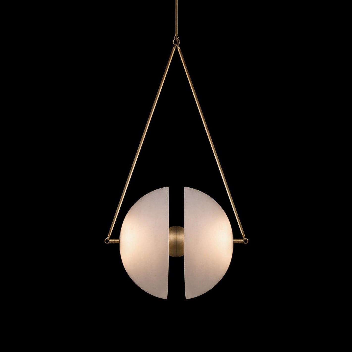 Pendant Light Metal 15.7 in White Glass 9.8 in Indoor Ceiling Lighting Dining Room Kitchen | Thomler