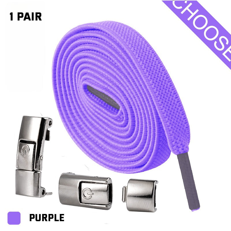 No-Tie Shoe Laces with Quick-Lock System – Elastic Lacing for Sneakers, Running Shoes & Everyday Footwear – One-Click Easy On/Off Closure | Thomler