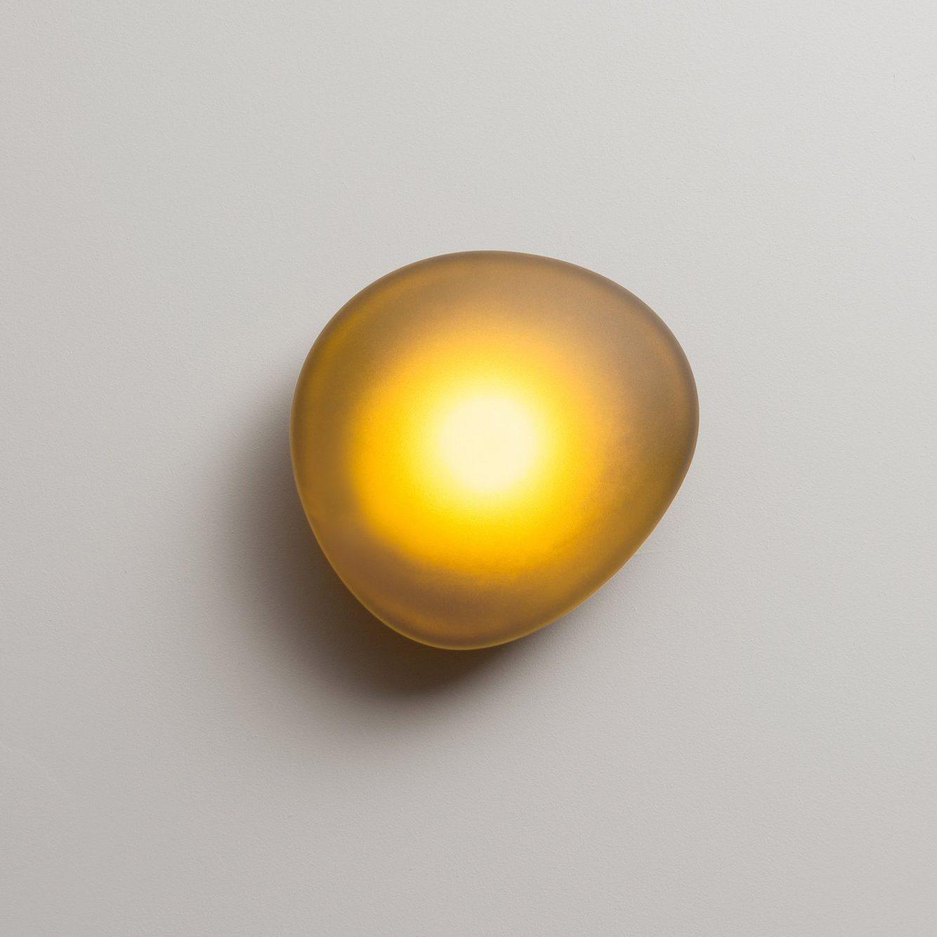 Pebble Glass Wall Lamp 8.6 in LED Indoor Wall Ceiling Light Sculptural Modern Fixture Ambient Lighting | Thomler