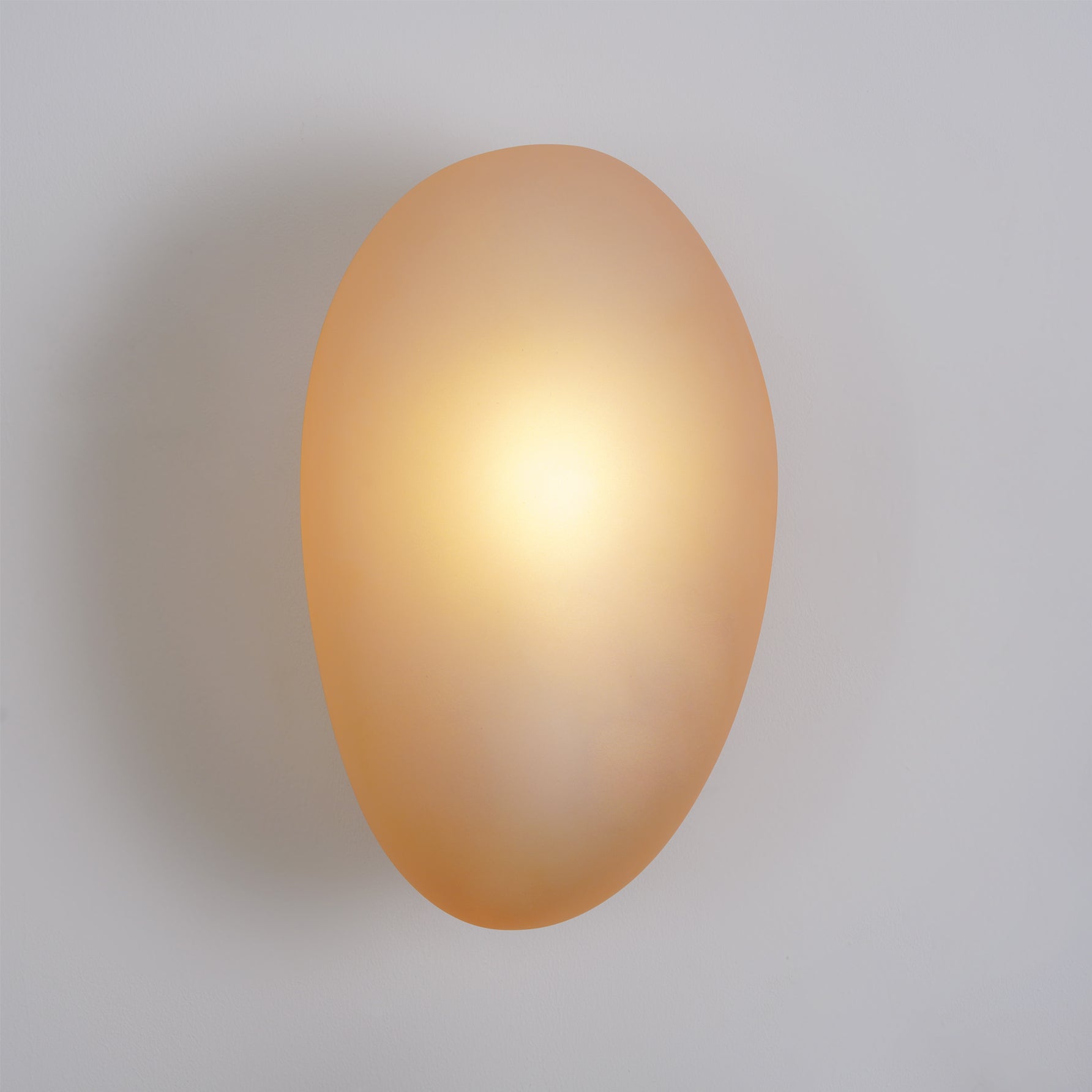 Pebble Glass Wall Lamp 8.6 in LED Indoor Wall Ceiling Light Sculptural Modern Fixture Ambient Lighting | Thomler