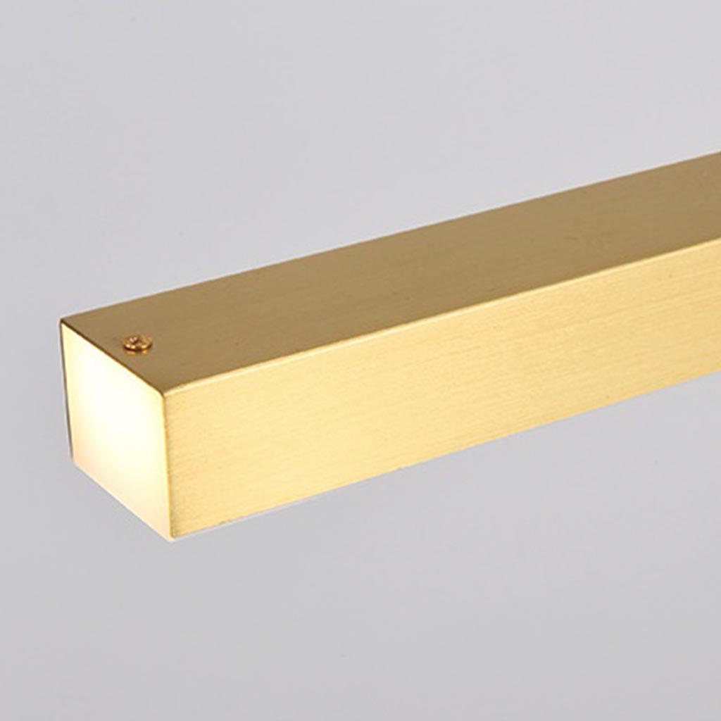 Pendant Light Brass Adjustable 62 in Dimmable LED Dining Room Kitchen Island Linear Ceiling Lamp | Thomler