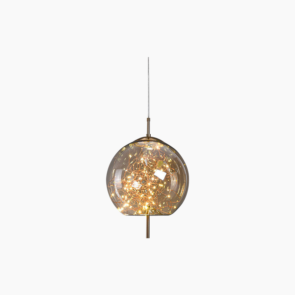 Pendant Light Stained Glass 7.9 in Adjustable Living Room Bedroom Dining Area Modern Nordic Lighting | Thomler
