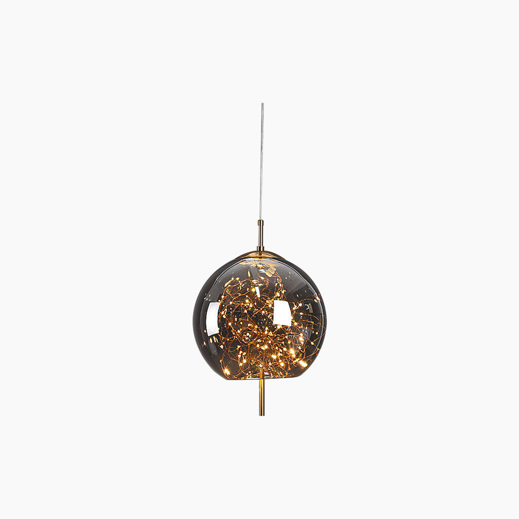 Pendant Light Stained Glass 7.9 in Adjustable Living Room Bedroom Dining Area Modern Nordic Lighting | Thomler