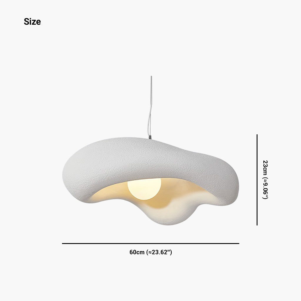 Pendant Light Resin 23.6 in x 9.1 in Adjustable LED Modern Living Room Bedroom Dining Room Hanging Lamp | Thomler