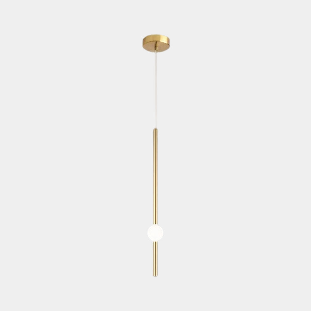 Pendant Light Iron LED 19.7 in Adjustable Modern Bedroom Dining Room Lighting Fixture Contemporary Linear Design | Thomler