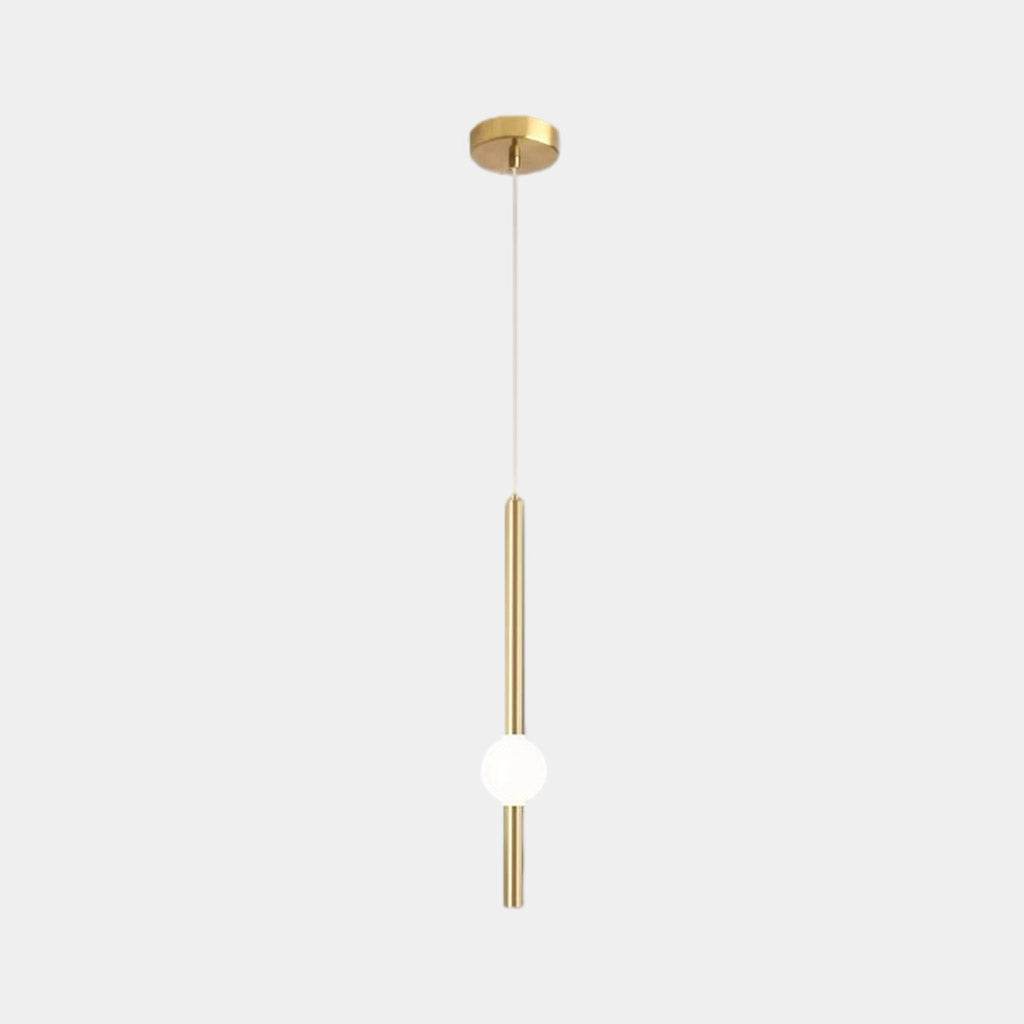 Pendant Light Iron LED 19.7 in Adjustable Modern Bedroom Dining Room Lighting Fixture Contemporary Linear Design | Thomler