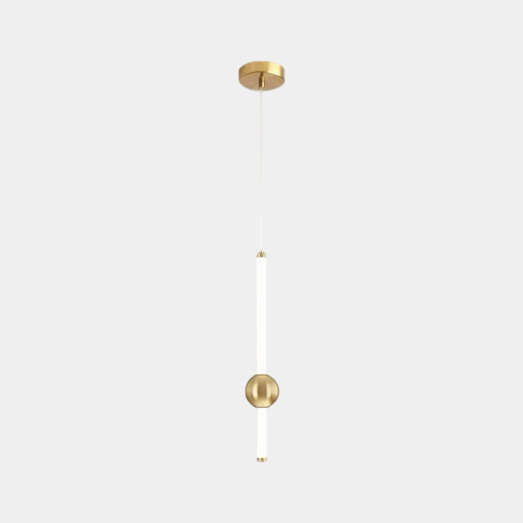 Pendant Light Iron LED 19.7 in Adjustable Modern Bedroom Dining Room Lighting Fixture Contemporary Linear Design | Thomler