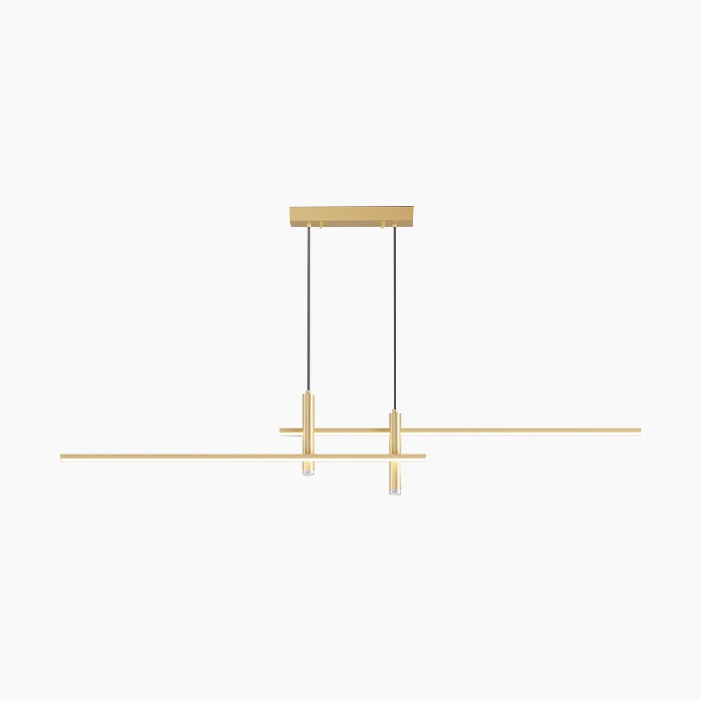 Pendant Light Aluminum Linear LED 31.5 in Adjustable Dining Room Kitchen Island Modern Minimalist Ceiling Lamp | Thomler