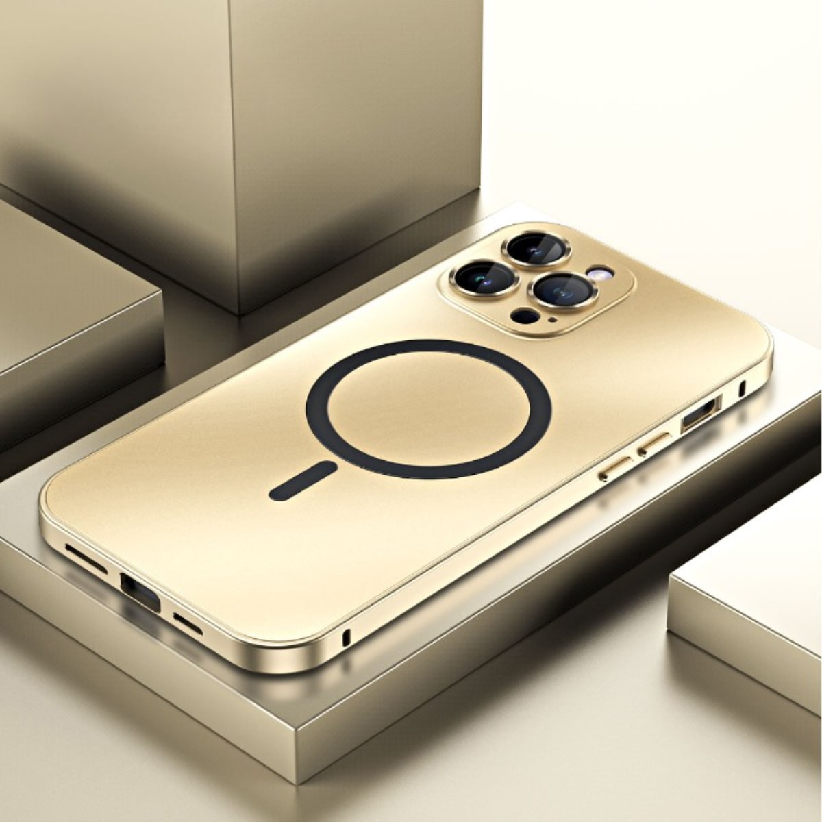 Aluminum Snap-Lock iPhone Case with Full Camera Protection & Raised Edges for 13-17 Models | Thomler