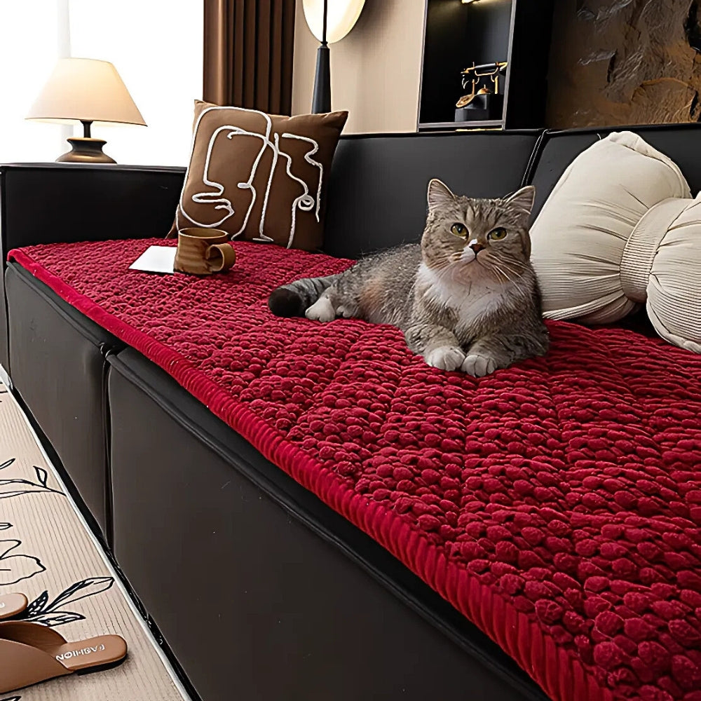 Quilted Furniture Protector for Couch with Non-Slip Backing | Machine Washable Pet-Friendly Slipcover for Sofa, Loveseat & Chair | Thomler