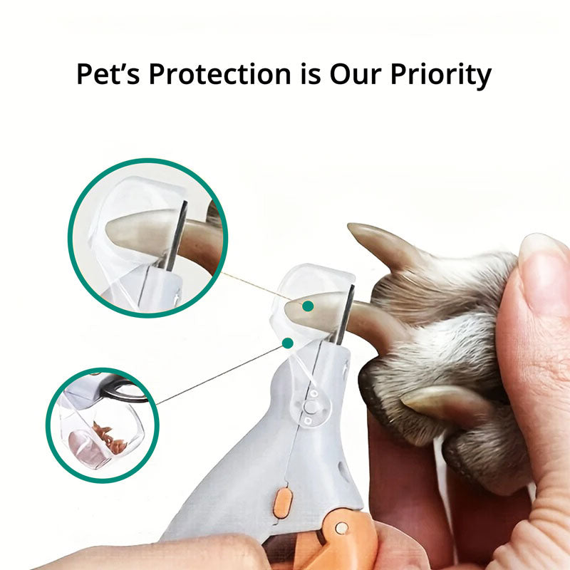 LED Pet Nail Clippers with Safety Guard for Dogs & Cats – Illuminated Trimmer for Small to Large Breeds | Thomler
