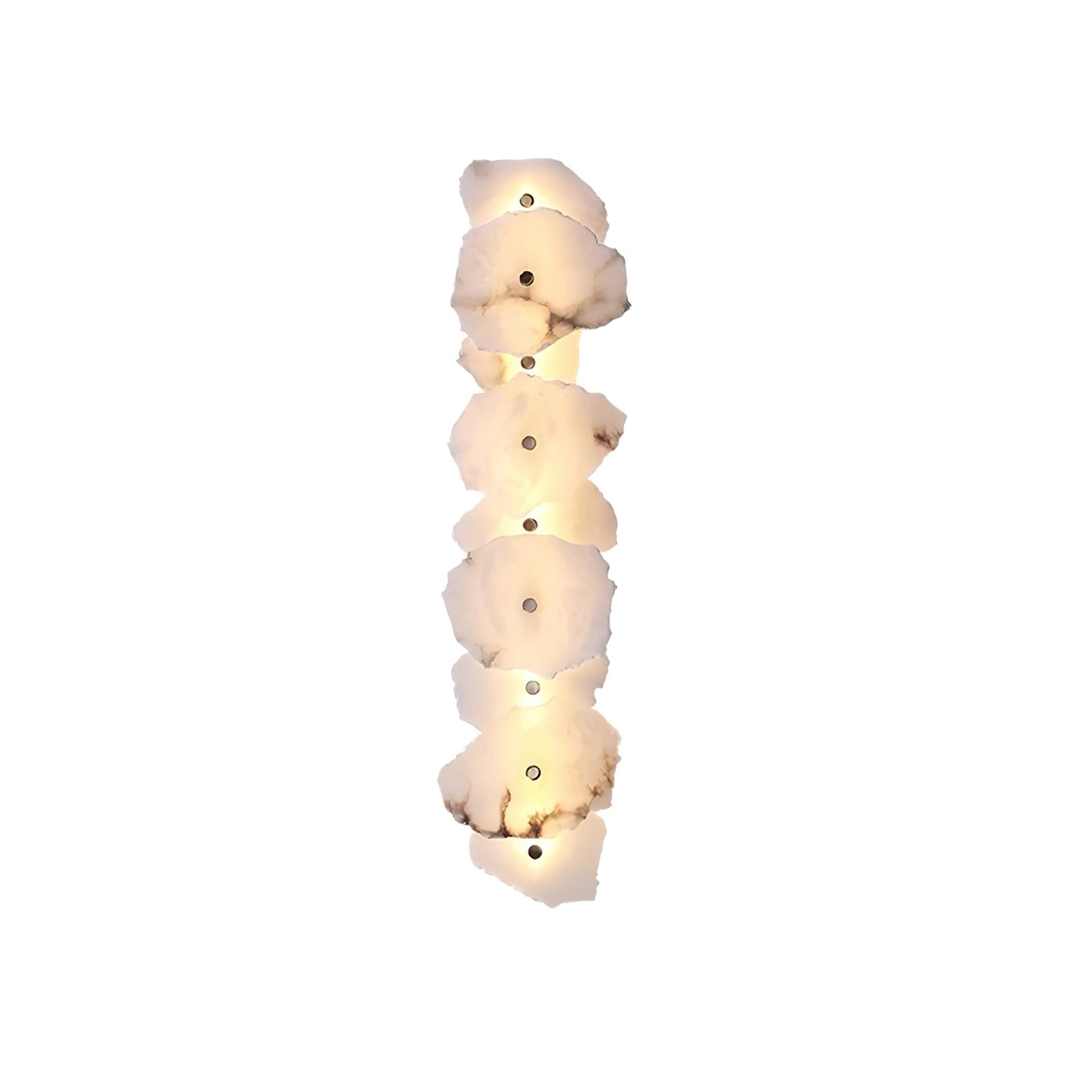 Wall Sconce Metal Alabaster 5.5 in White Indoor Lighting Modern Home Hallway Bedroom Lamp | Thomler