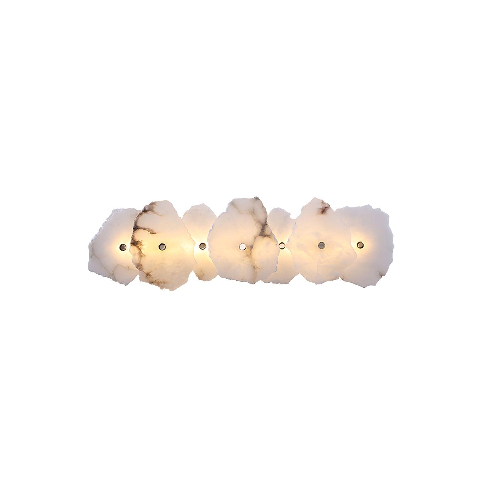 Wall Sconce Metal Alabaster 5.5 in White Indoor Lighting Modern Home Hallway Bedroom Lamp | Thomler