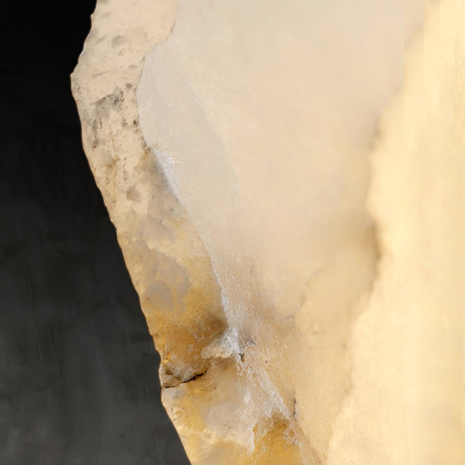 Wall Sconce Metal Alabaster 5.5 in White Indoor Lighting Modern Home Hallway Bedroom Lamp | Thomler