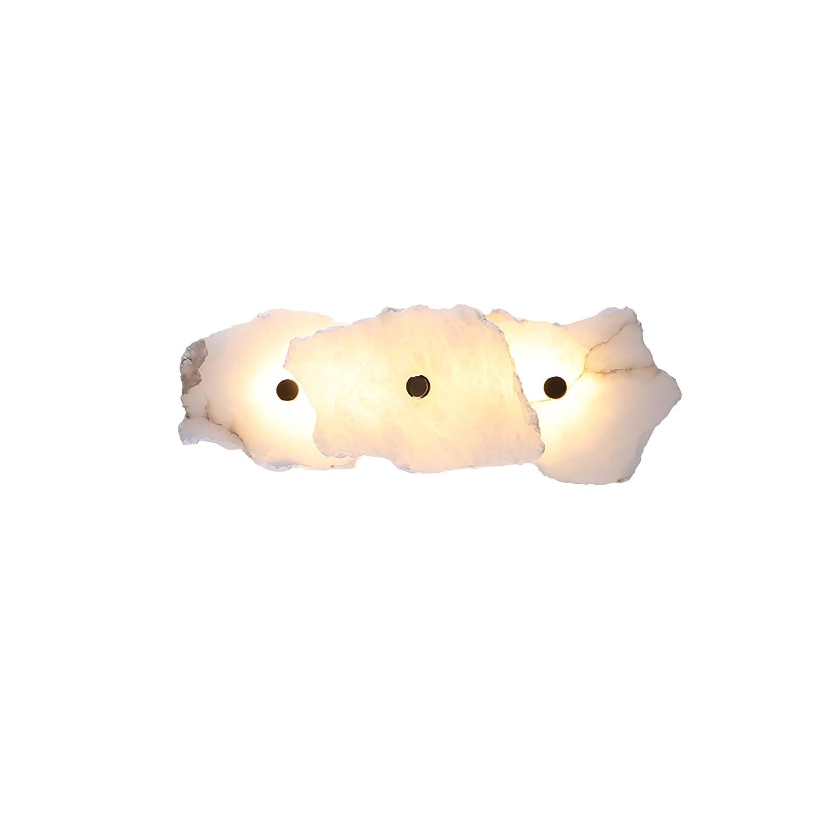 Wall Sconce Metal Alabaster 5.5 in White Indoor Lighting Modern Home Hallway Bedroom Lamp | Thomler