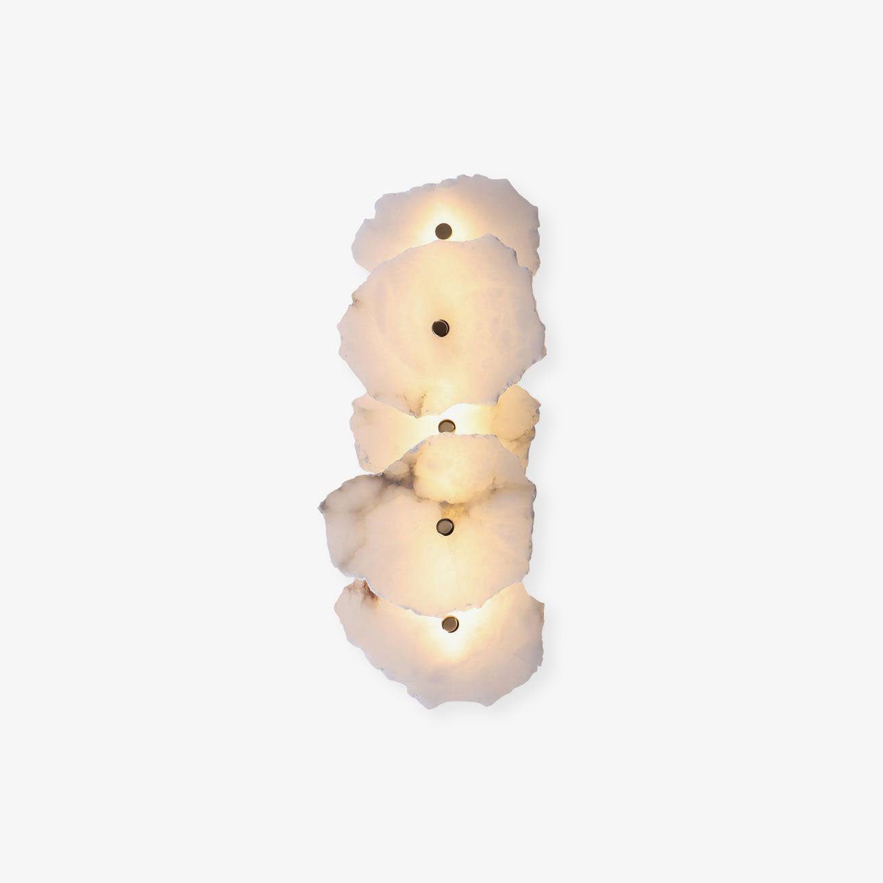 Wall Sconce Metal Alabaster 5.5 in White Indoor Lighting Modern Home Hallway Bedroom Lamp | Thomler