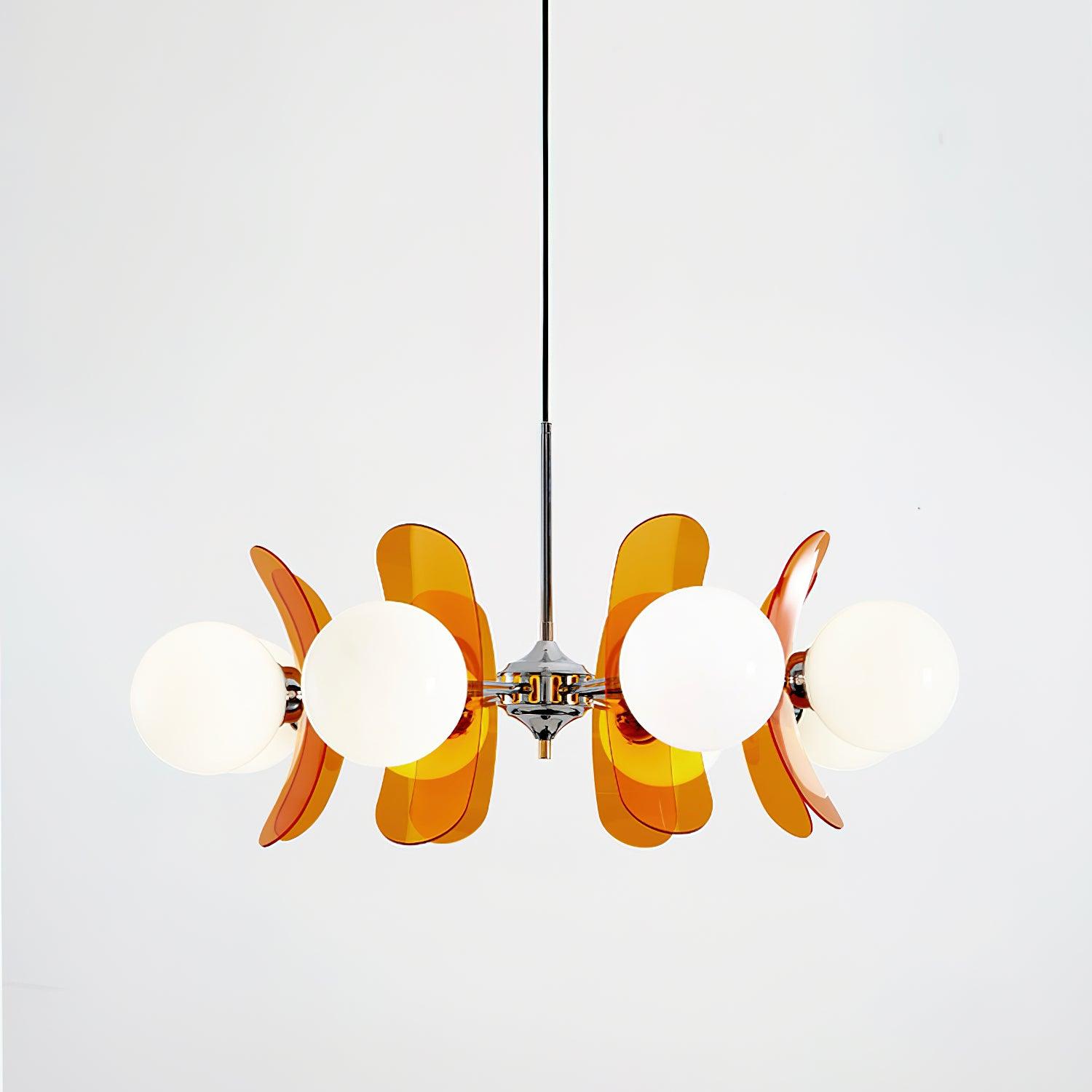 Iron Glass Ceiling Light for Dining Room Modern Multi-Bulb Fixture Adjustable Pendant Chandelier for Kitchen Island Living Room Entryway Hom | Thomler