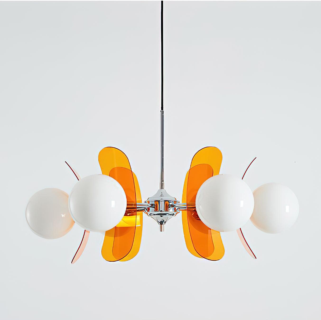 Iron Glass Ceiling Light for Dining Room Modern Multi-Bulb Fixture Adjustable Pendant Chandelier for Kitchen Island Living Room Entryway Hom | Thomler
