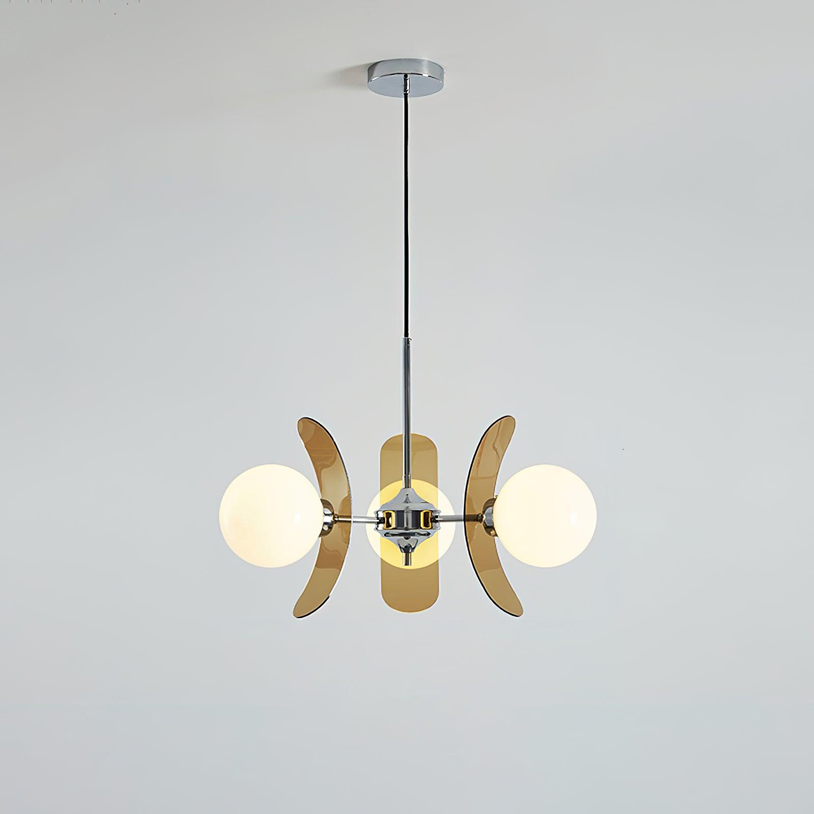 Iron Glass Ceiling Light for Dining Room Modern Multi-Bulb Fixture Adjustable Pendant Chandelier for Kitchen Island Living Room Entryway Hom | Thomler