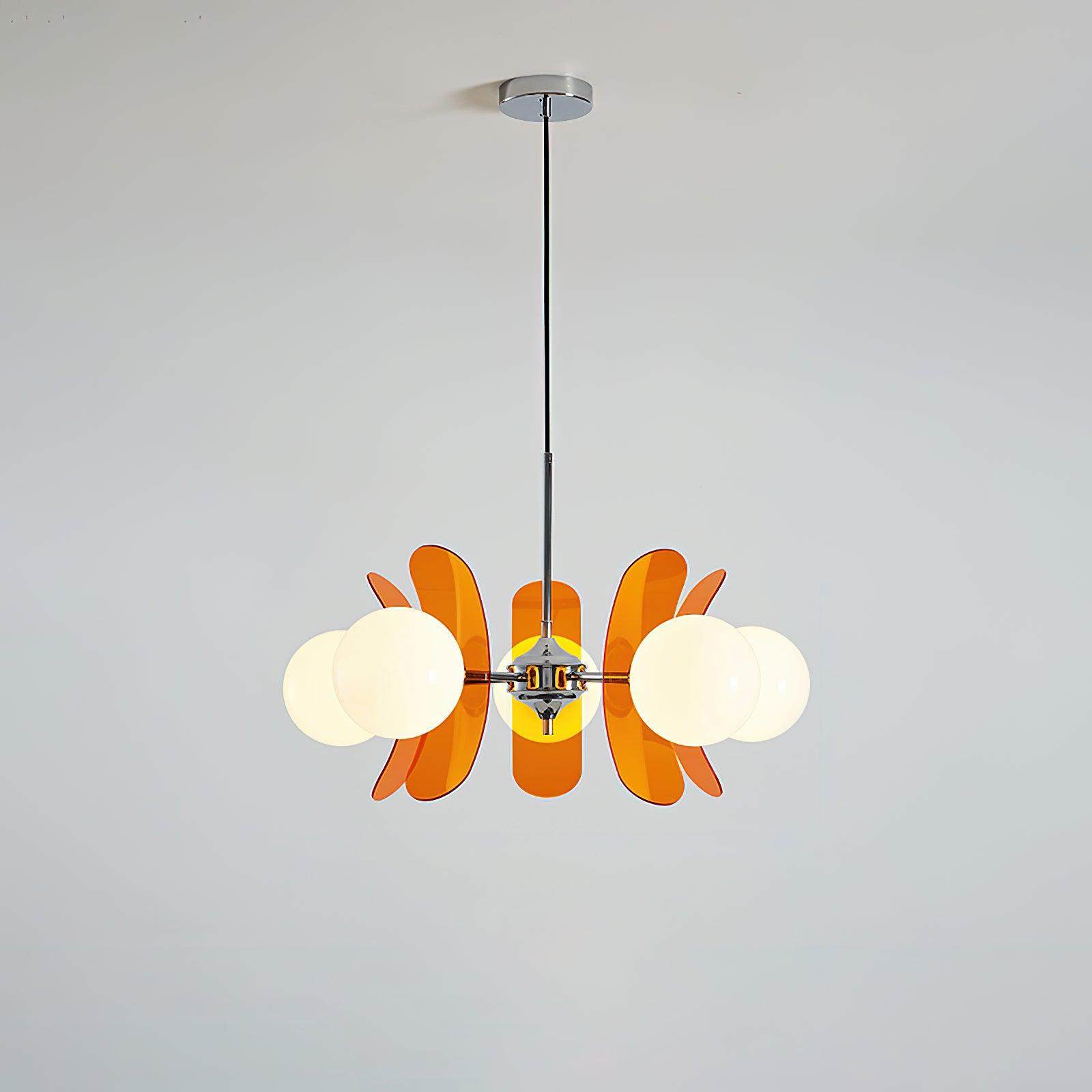 Iron Glass Ceiling Light for Dining Room Modern Multi-Bulb Fixture Adjustable Pendant Chandelier for Kitchen Island Living Room Entryway Hom | Thomler
