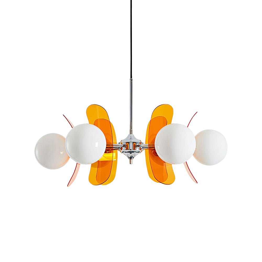 Iron Glass Ceiling Light for Dining Room Modern Multi-Bulb Fixture Adjustable Pendant Chandelier for Kitchen Island Living Room Entryway Hom | Thomler