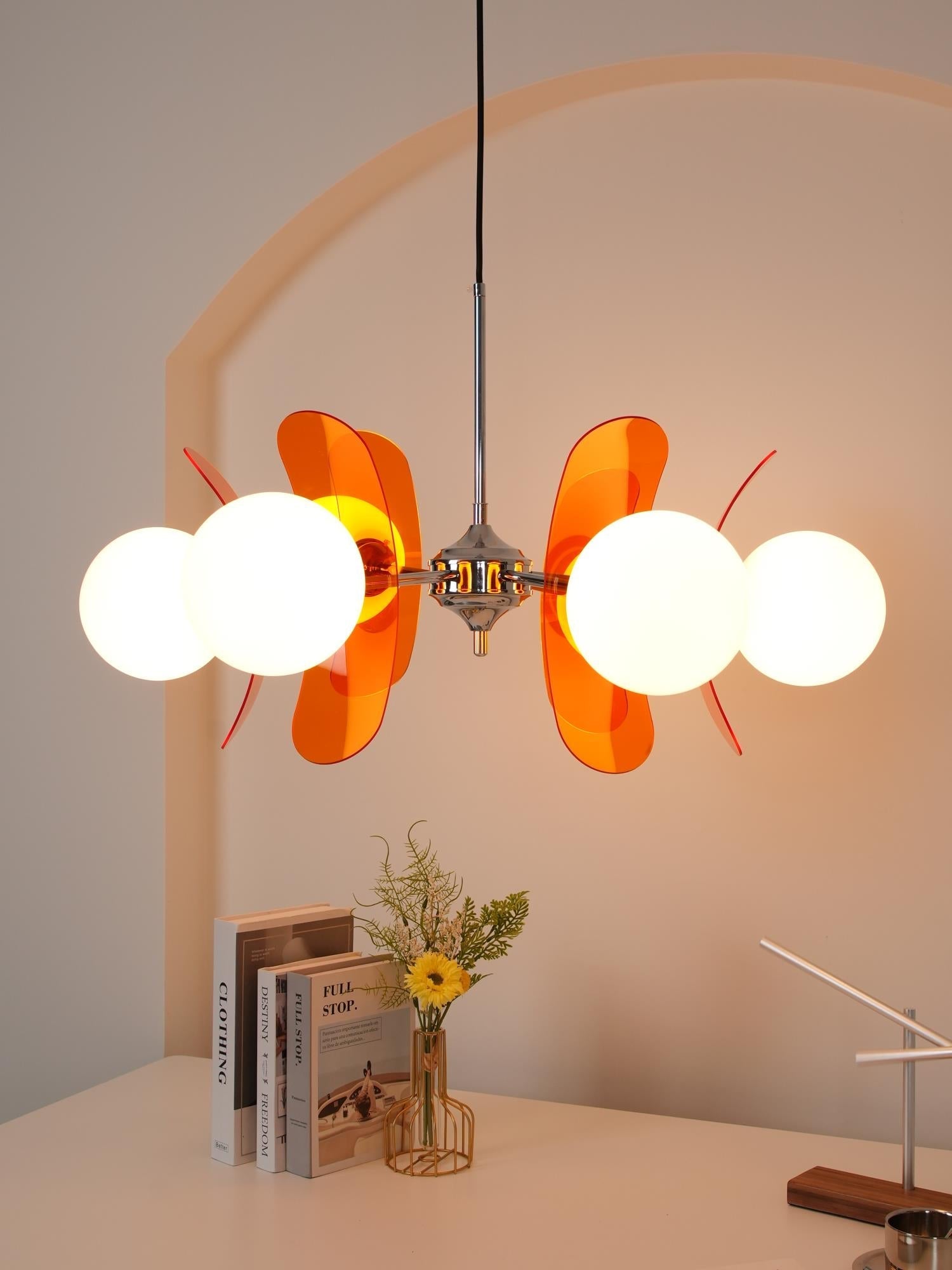 Iron Glass Ceiling Light for Dining Room Modern Multi-Bulb Fixture Adjustable Pendant Chandelier for Kitchen Island Living Room Entryway Hom | Thomler