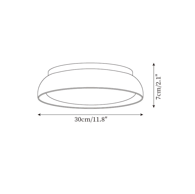 Ceiling Light Travertine Wood LED 3000K Beige Living Room Hallway Bedroom Flush Mount Scandinavian Japandi Lighting | Thomler