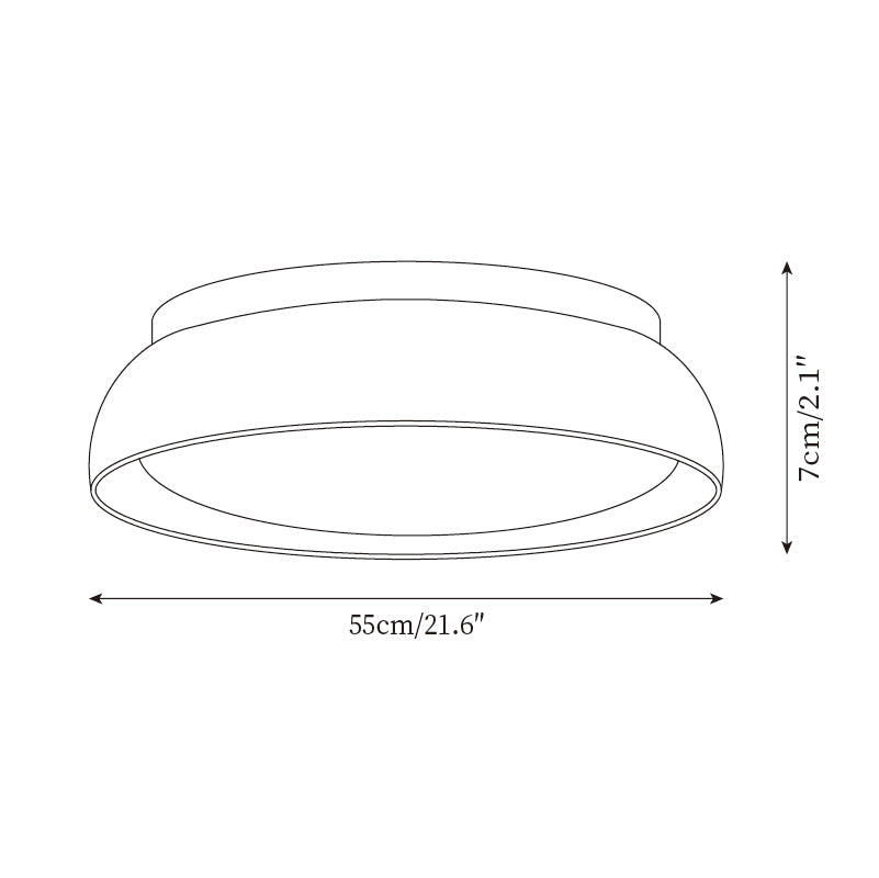 Ceiling Light Travertine Wood LED 3000K Beige Living Room Hallway Bedroom Flush Mount Scandinavian Japandi Lighting | Thomler