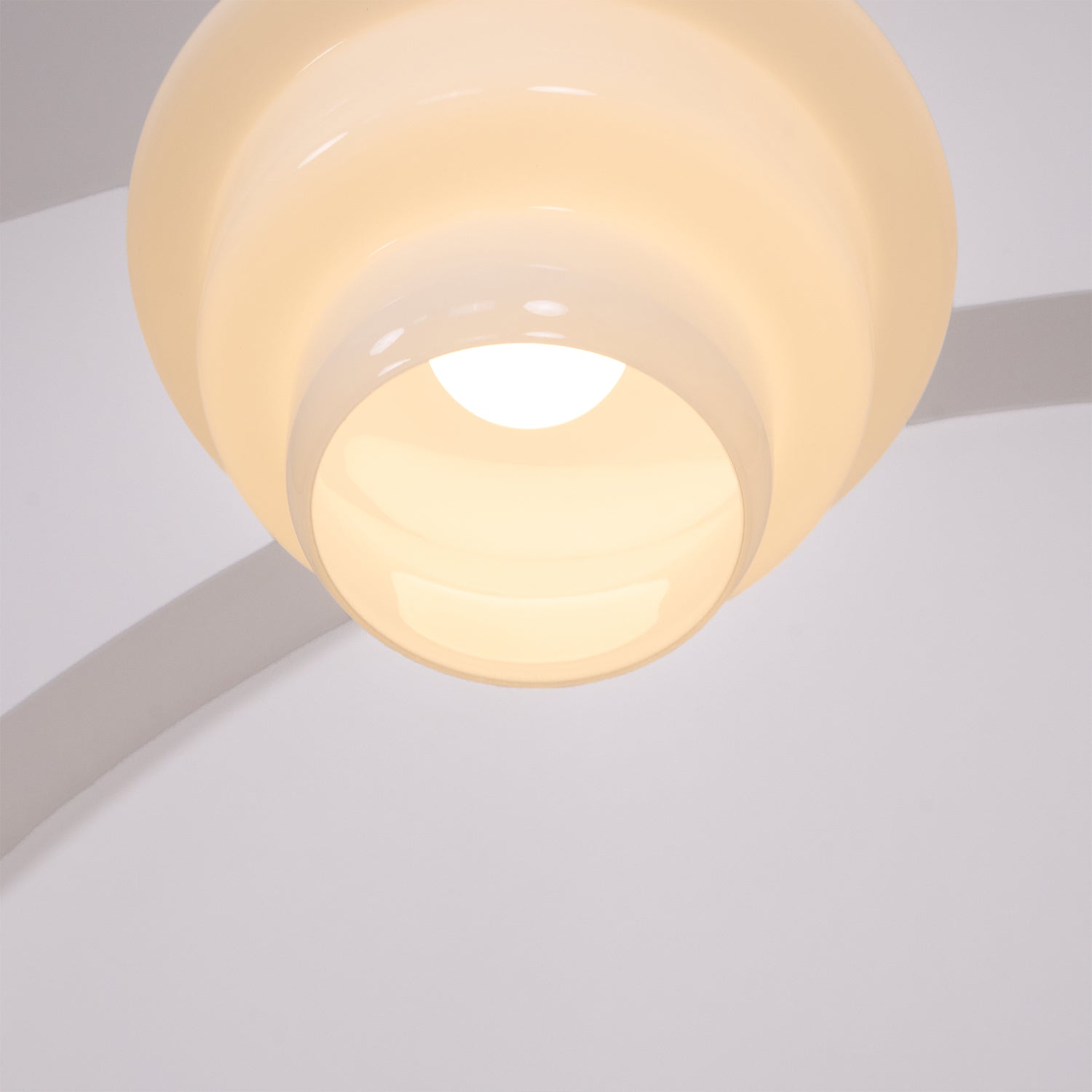 Glass Shade Hanging Lamp 6.3 Inch with Wood Accent for Kitchen Island Dining Table Overhead Fixture E26 Socket Adjustable Cord Dimmable Comp | Thomler