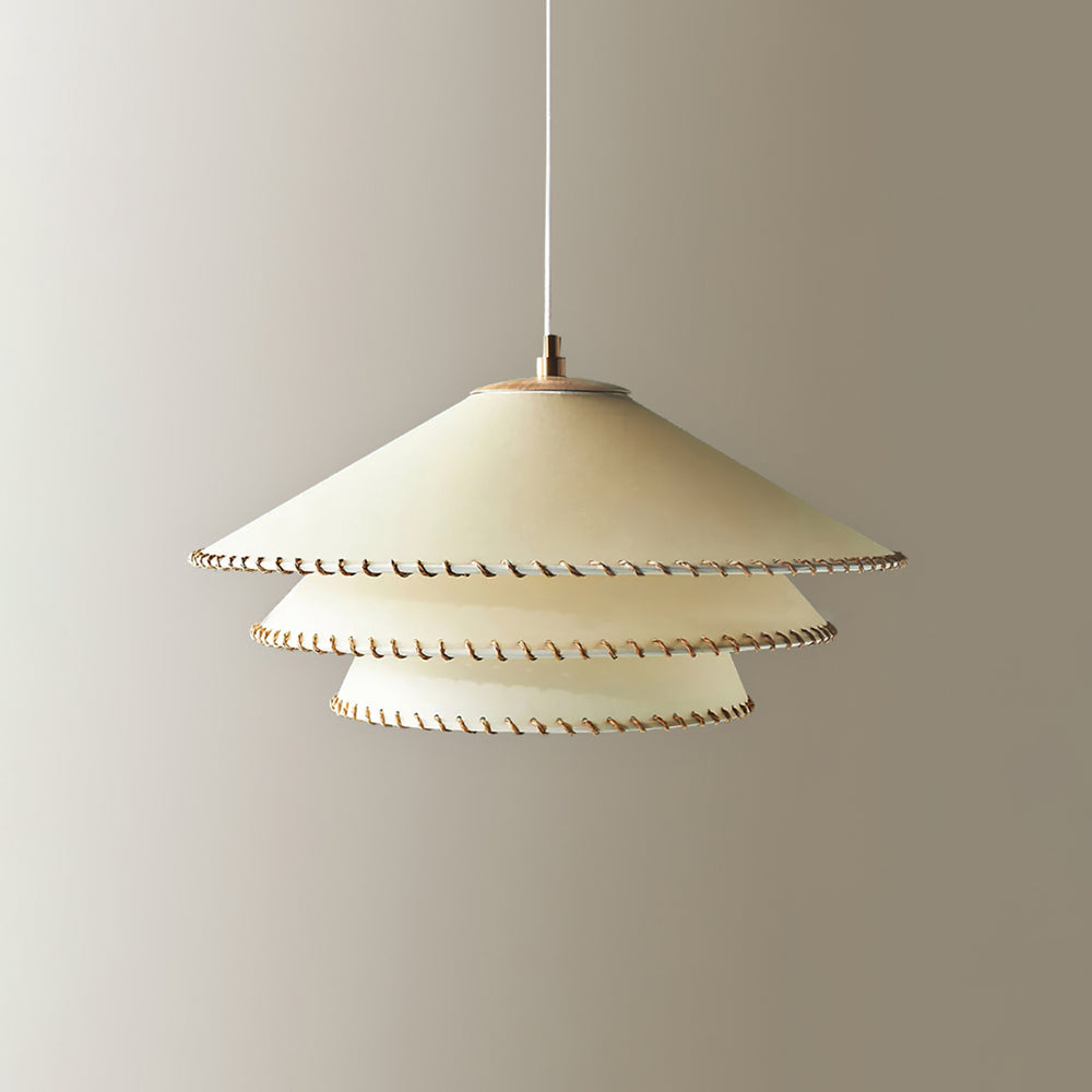 Pendant Lamp Fabric 19.7 in x 9.8 in Brown Indoor Dining Room Kitchen Island Hanging Light | Thomler