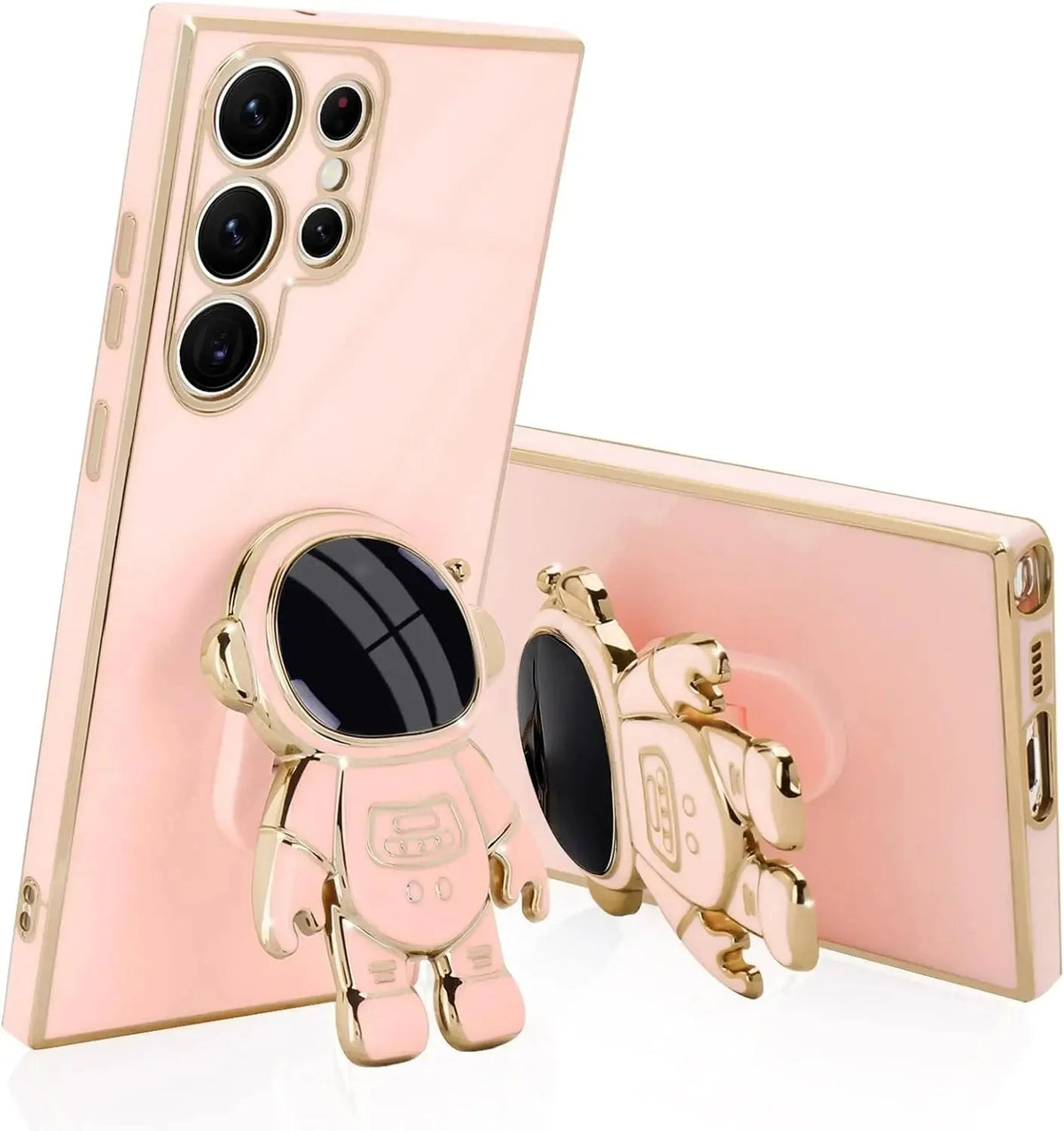 Space Explorer Phone Case with Kickstand for Samsung Galaxy – Protective TPU Cover with 3D Figure Grip | Thomler
