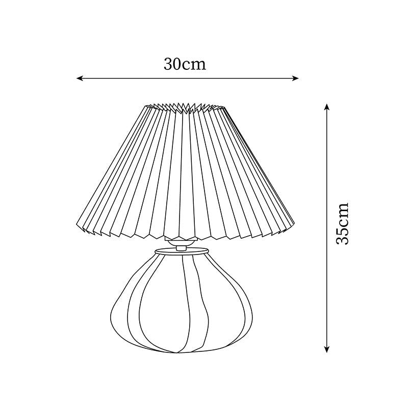 Table Lamp Glass 11.8 in Black White Indoor Lighting 5W LED E26 E27 Push Switch | Thomler
