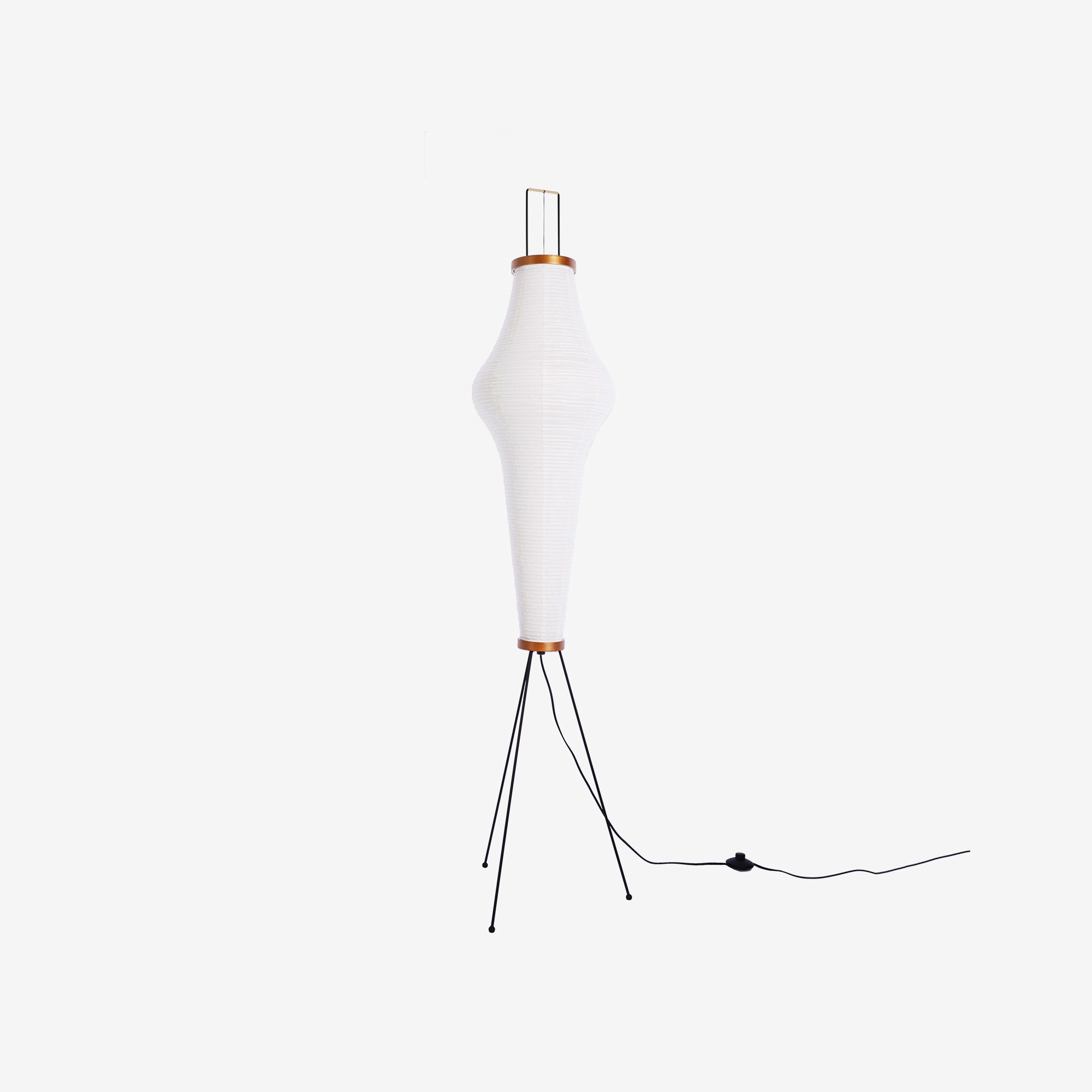 Akari Floor Lamp 47 in Mulberry Paper White Indoor Ambient Lighting Decorative Sculpture | Thomler