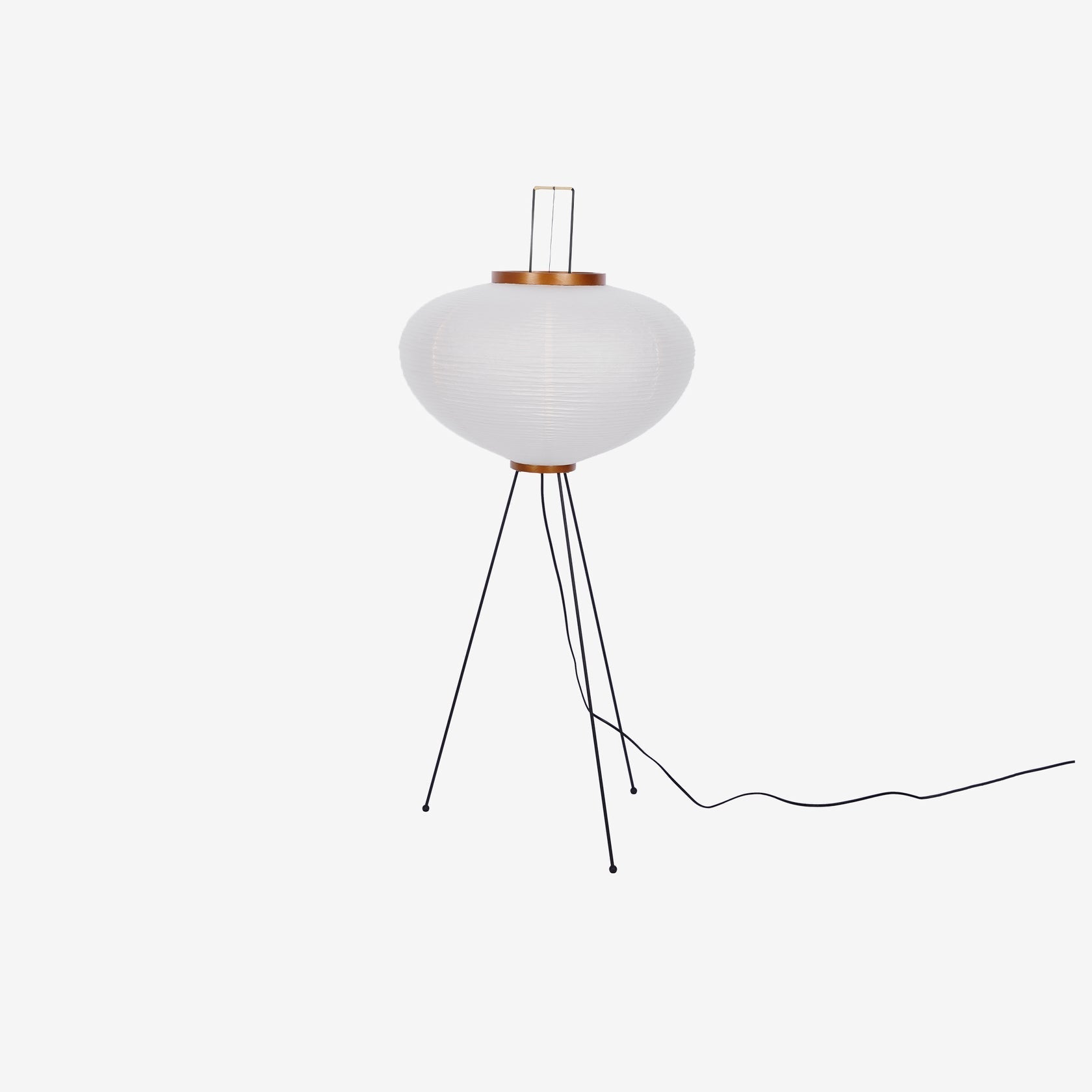Akari Floor Lamp 47 in Mulberry Paper White Indoor Ambient Lighting Decorative Sculpture | Thomler