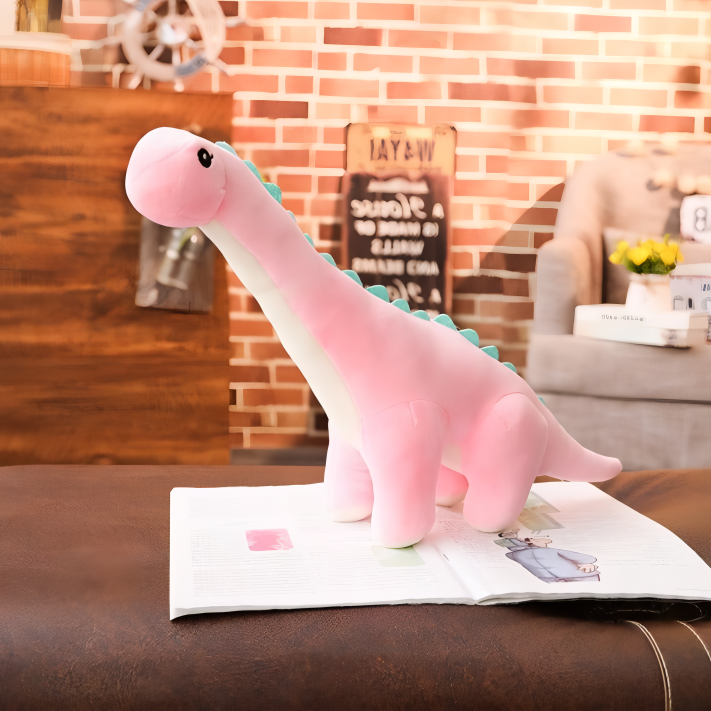 Giant Standing Dinosaur Plush Toy – Soft Cuddly Stuffed Dino for Kids Room Decor, Boys & Girls Playroom Gift, Blue Green Pink | Thomler