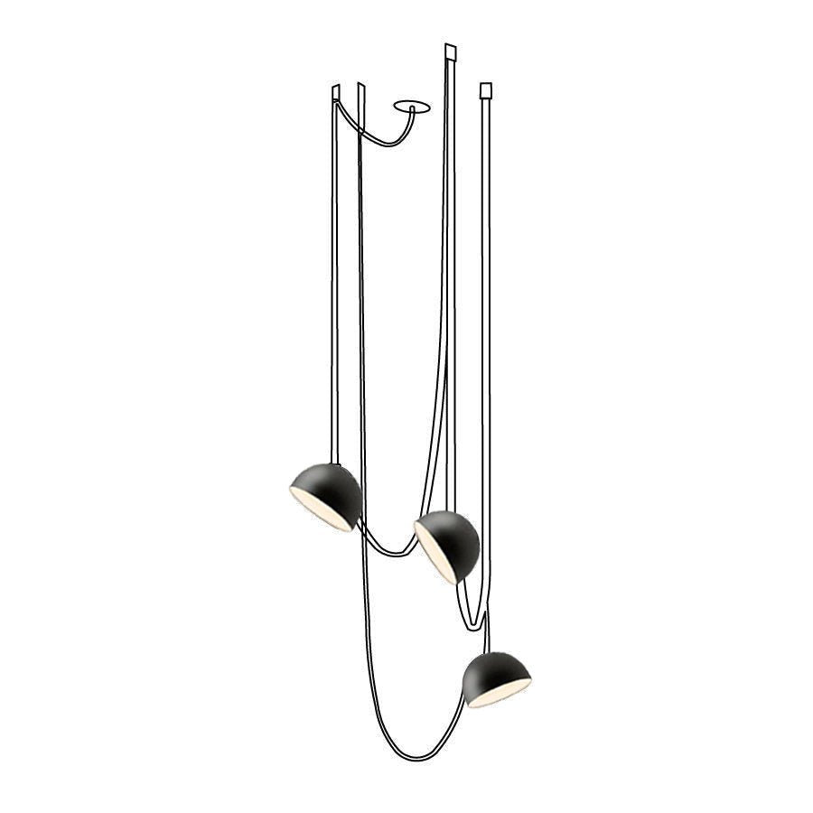 Contemporary Fabric Strap Ceiling Light with 360° Glow – Adjustable Hanging Height | Thomler