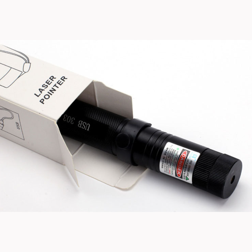 Laserpen Oplaadbaar USB-C 10000m Bereik Groen Rood Paars Aluminium Astronomie Buiten