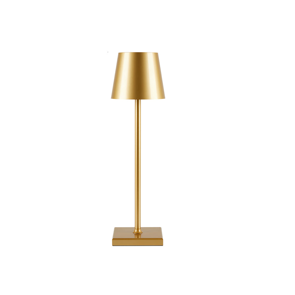 Table Lamp Metal 15 in Portable Indoor Outdoor LED Accent Light Dimmable USB Rechargeable Touch Control | Thomler