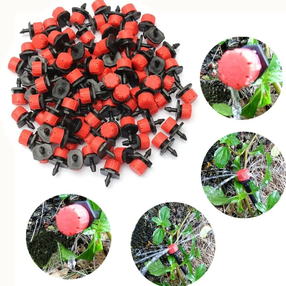 Drip Irrigation Dripper UV Resistant 2.0 cm x 2.5 cm Garden Watering Adjustable 360 Degree Flow Control Micro Irrigation Set | Thomler