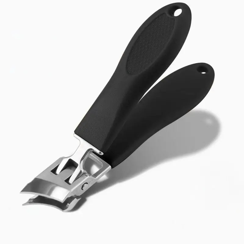 Nail Clipper Stainless Steel 8.8 cm (3.5") Thick Nail Care Splash Guard Fingernail Toenail Cutter Travel Grooming Tool | Thomler