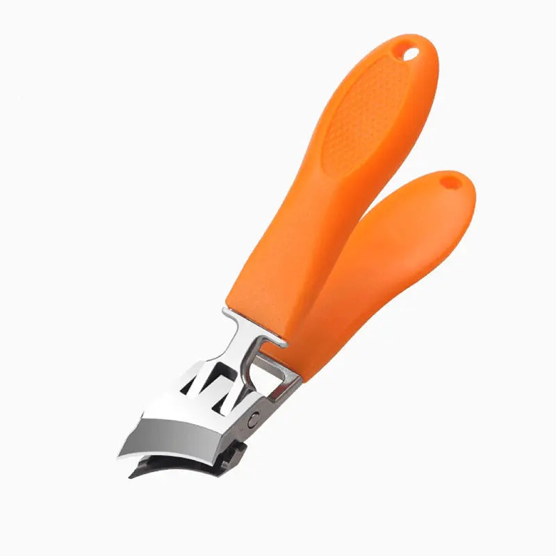 Nail Clipper Stainless Steel 8.8 cm (3.5") Thick Nail Care Splash Guard Fingernail Toenail Cutter Travel Grooming Tool | Thomler