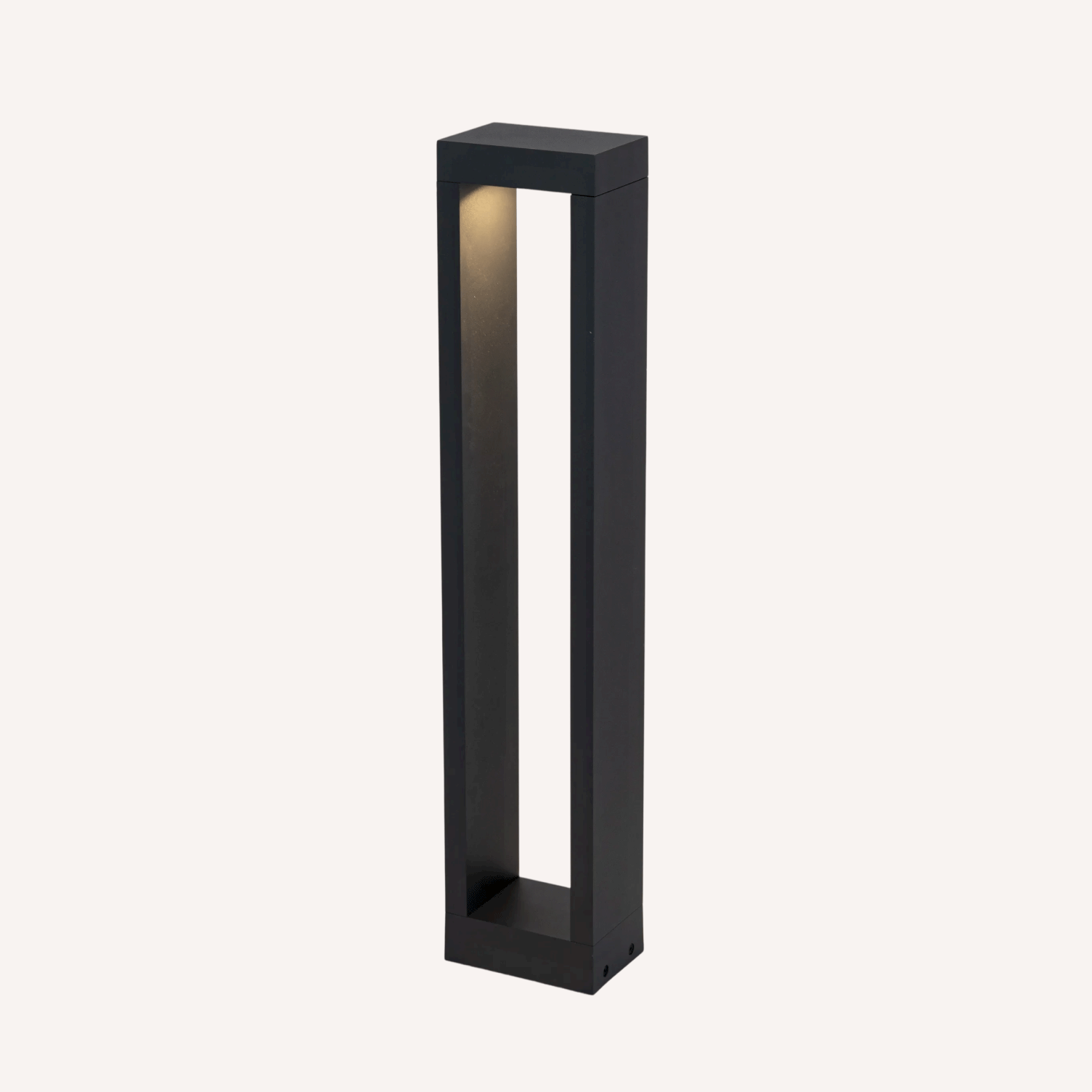 Outdoor Post Light Aluminium 60.0 cm Black Garden Path Driveway LED Bollard Lamp Double Sided IP65 | Thomler
