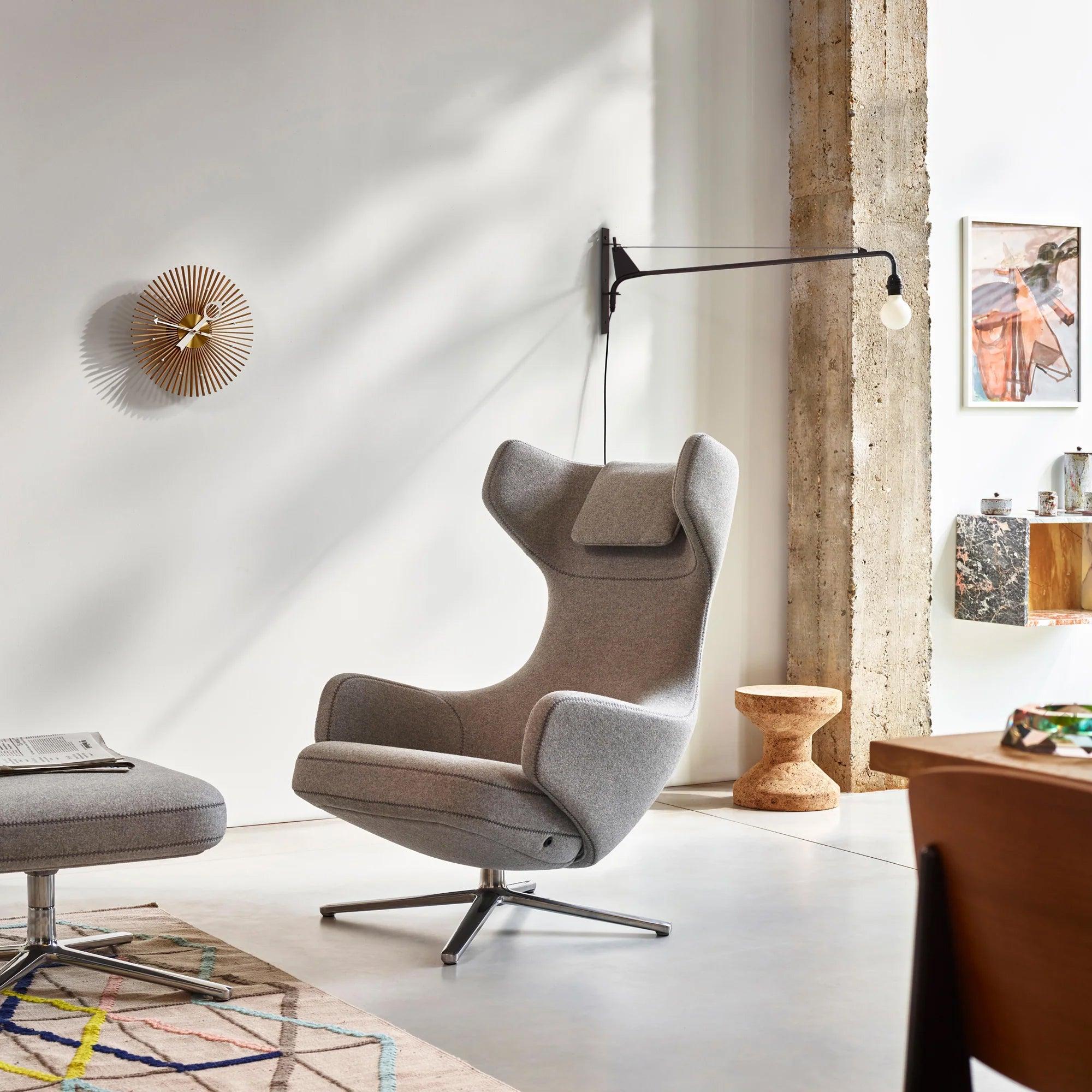 Wall Lamp Iron 43.3 in Adjustable Minimalist Living Room Office Coffee Shop Lighting | Thomler