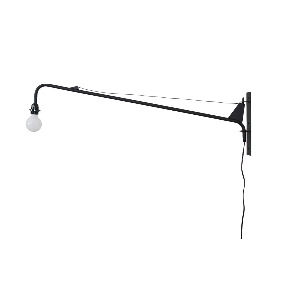 Wall Lamp Iron 43.3 in Adjustable Minimalist Living Room Office Coffee Shop Lighting | Thomler