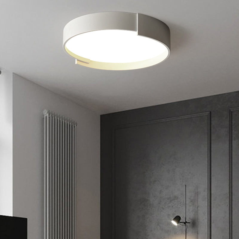 Contemporary Dual-Ring Flush Mount LED Ceiling Fixture for Dining Room & Entryway | Thomler